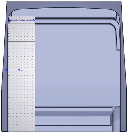KM 115 Bedrijfswageninrichting linker wagenzijde Ford Transit L2 H2 - Afbeelding 3